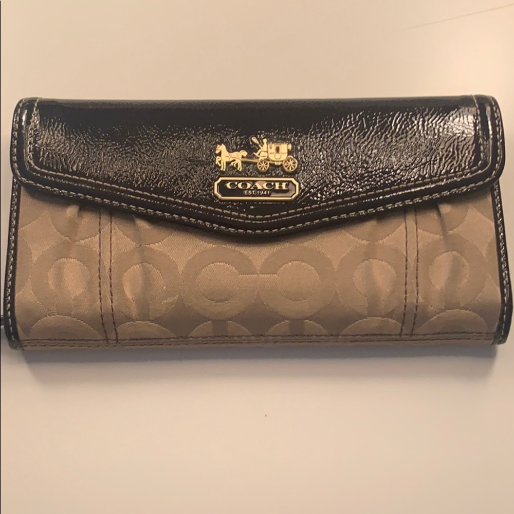 Gold Coach Wallet
